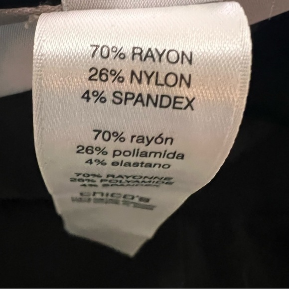 Chico’s Fabulously Slimming Ankle-Length Leggings Size Small - Picture 7 of 10